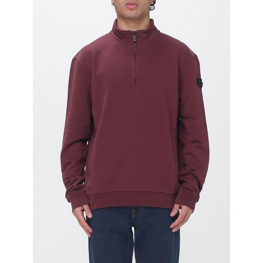 Peuterey Men High Neck Cotton Sweatshirt Peuterey With Half-Zip Closure